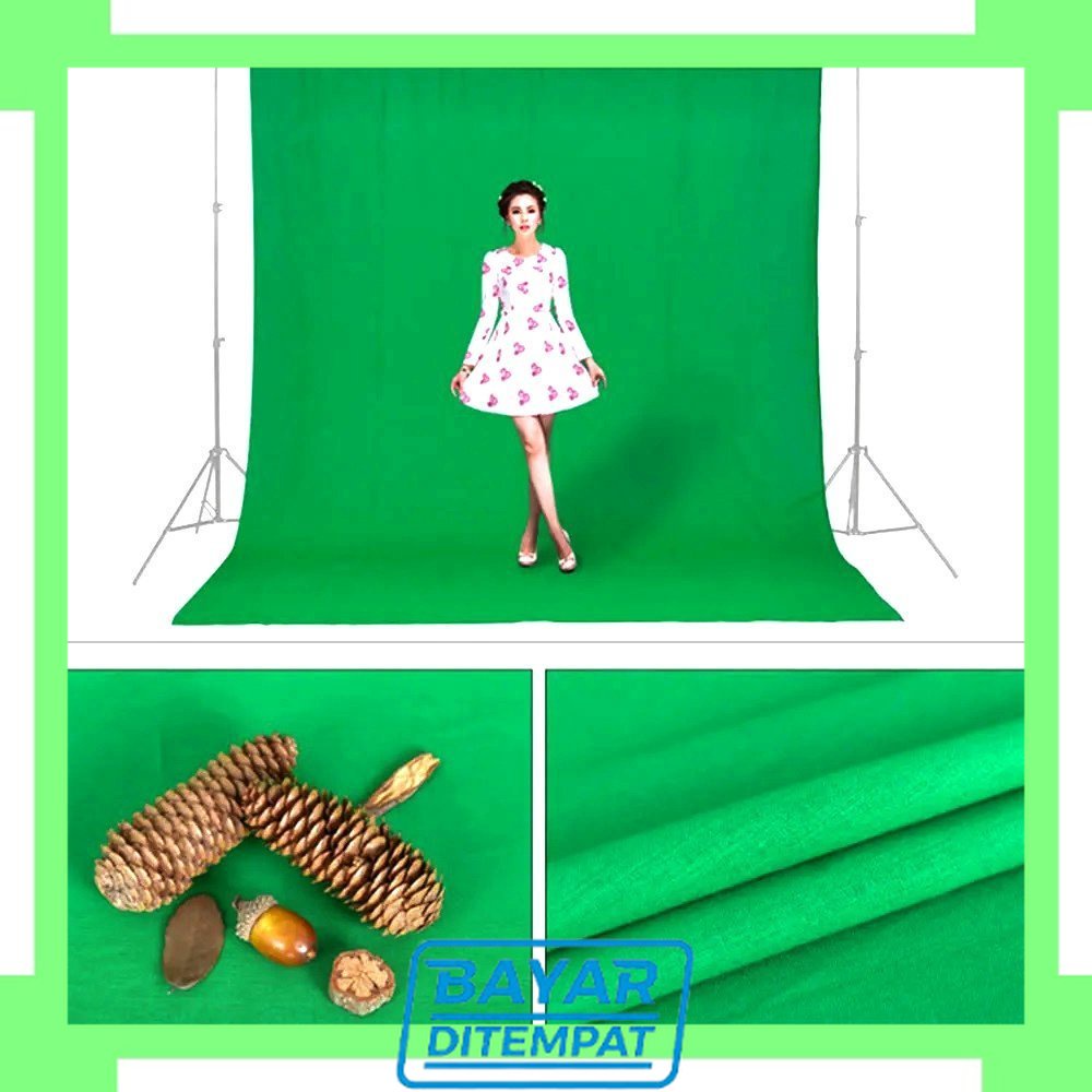 Garansi 3 Hari AMBITFUL Kain Backdrop Studio Fotografi Cotton Textile Muslin Cloth 190 x 280 cm - B2