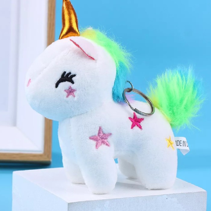 Gantungan Tas Unicorn Anak Boneka Lucu Pink Hiasan Aksesoris