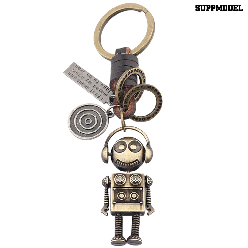 [SM Auto] Liontin Gantungan Kunci Pengerjaan Indah Robot Astronot Gaya Vintage Pribadi Retro Dekorasi Kunci Liontin Kunci Dekorasi
