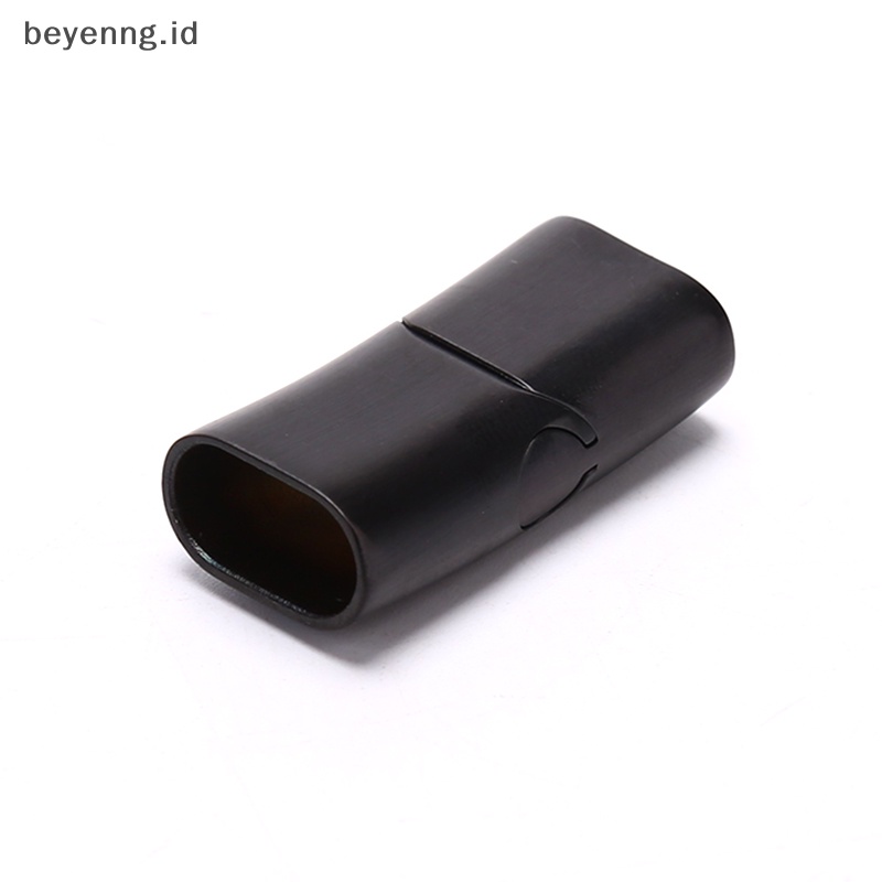 Beyen Lubang Gesper Magnetik Stainless Steel Untuk Perhiasan Gelang Gesper Tali Kulit DIY ID
