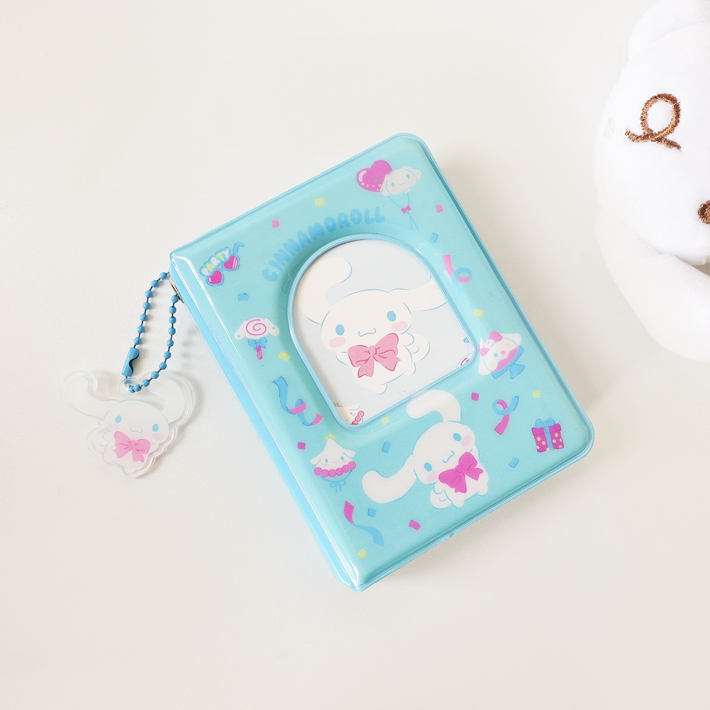 Galicici Sanrio Gaya Yang Sama Buku Kartu Tiga Inci/Kuromi Lucu/Pochacco Love Bean Album Buku Penyimpanan Kartu Kecil