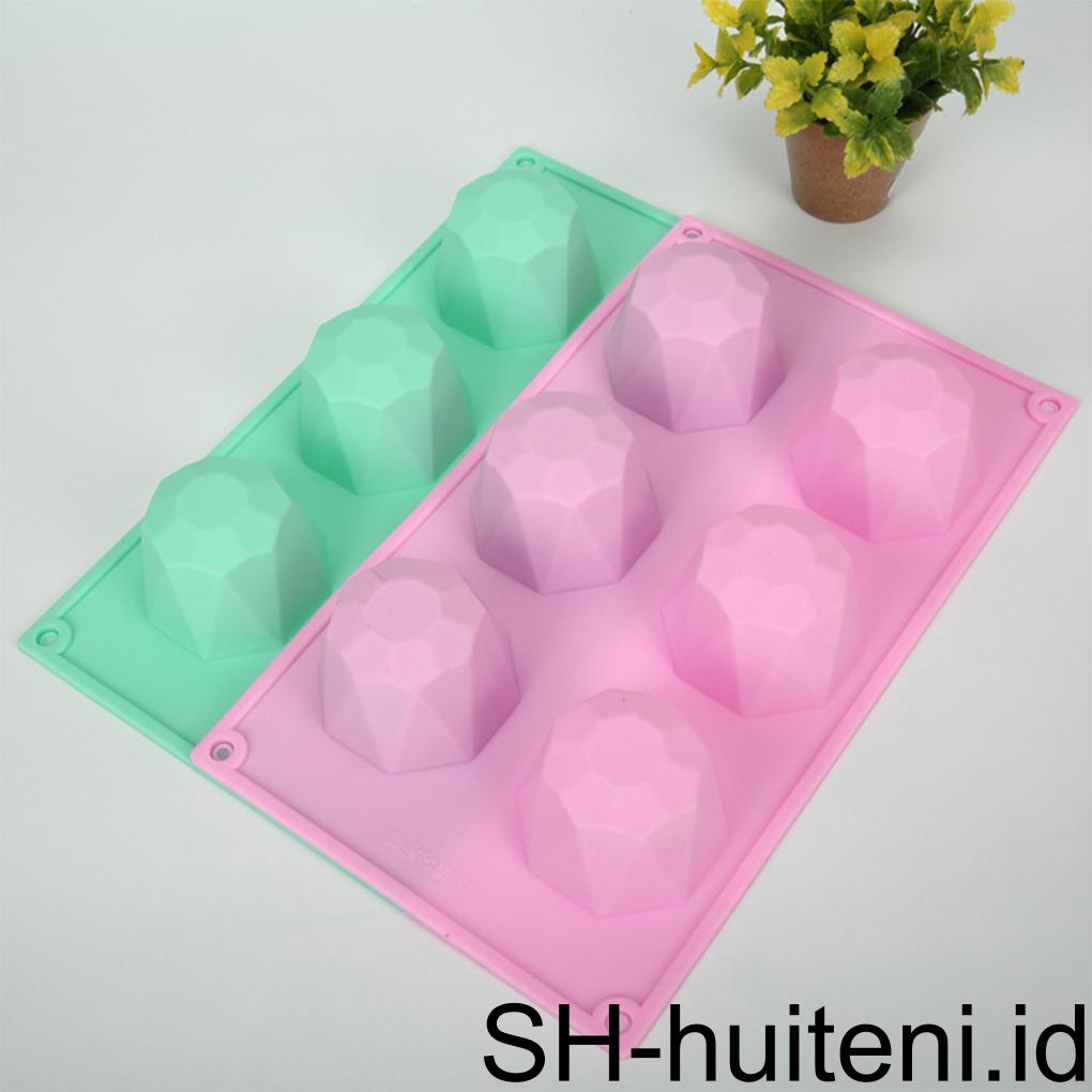 Crystal Sphere Silicone Sabun Cetakan Bakeware Alat Dekorasi Kue Puding Jelly Coklat Fondant Mold Bentuk Bola Alat Biskuit