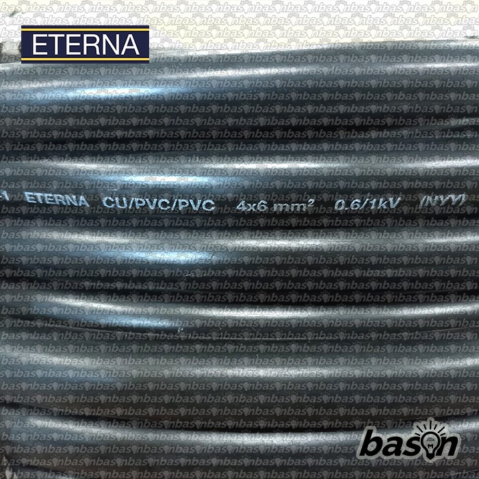 ETERNA NYM / NYY 4x6 mm2 - Kabel Listrik Kawat 1 roll = 50 meter