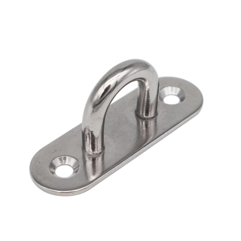 Populer 5pcs Sekrup Plafon Heavy Duty Hanging Kit Stainless Steel Hook Mount Kipas Angin Plafon