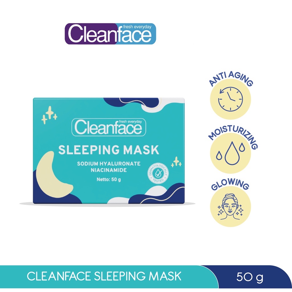 ★ BB ★ Cleanface Sleeping Mask 50gr-  Masker Wajah