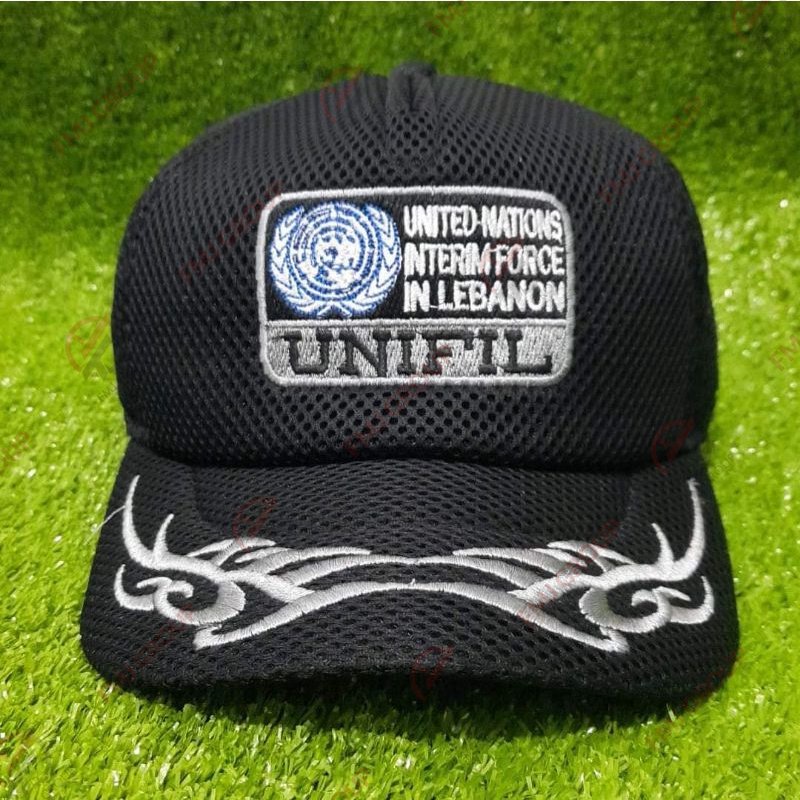 Topi Doublemesh PBB UN Topi Unifil Garuda Contingent United Nation Baseball Hat Mesh