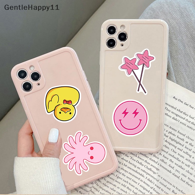 Gentlehappy 100Pcs Kartun Pink Gadis Stiker Aesthetic Graffiti Untuk Koper Suitcase DIY id