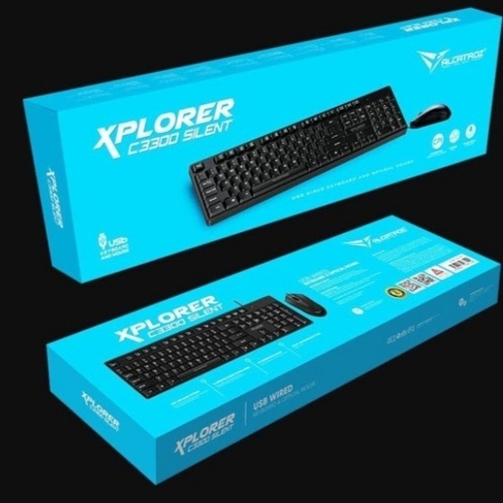 Keyboard + Mouse Silent Alcatroz XPLORER C3300 Silent Murah