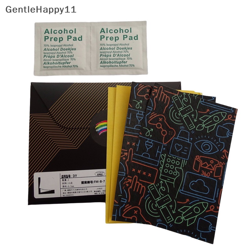 Gentlehappy 2Pcs 7.5 * 11cm Universal Non-slip Diy Pad Mouse Stiker Non-slip Mouse Skates Gaming Mouse Stiker Cut Diy id