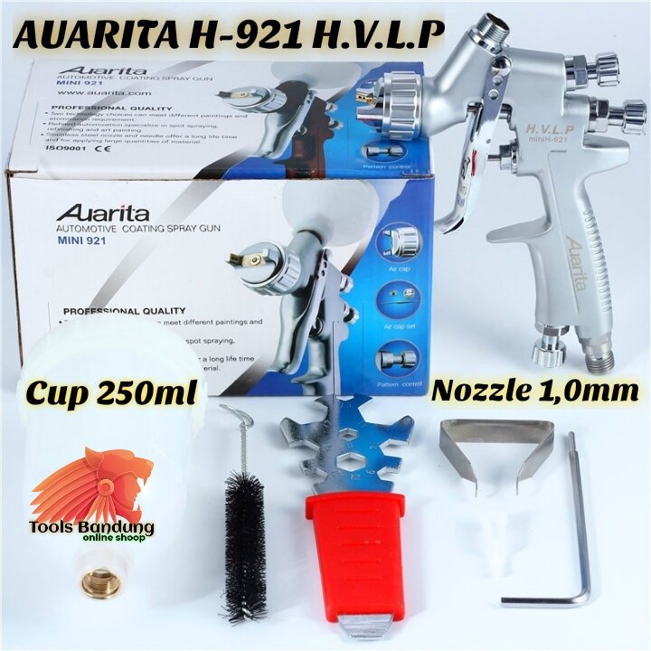 

Spray Gun HVLP mini Auarita H921 Original Nozzle 1,0mm Tabung 250ml
