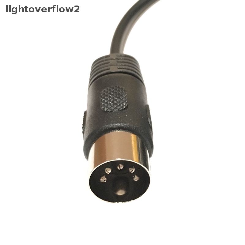 [lightoverflow2] Kabel Audio Jack Stereo 3.5mm 3.5 mm Aux Male To MIDI Din 5pin MIDI Male Female Plug 0.5m Untuk Mikrofon MIC [ID]