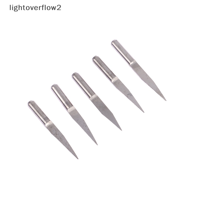[lightoverflow2] 10pcs 3.175mm bits CNC Mesin Ukir Untuk Wood Engraver Tips Milling Cutter [ID]