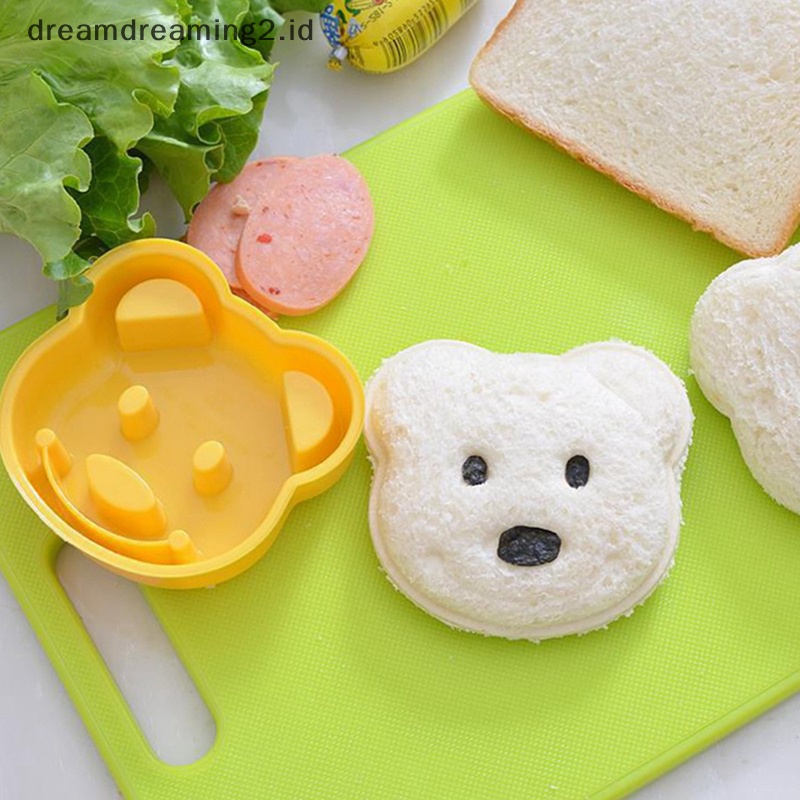 (drea) Cetakan Sandwich Kartun Roti Beruang Cookie Cake Cutter Mold Tools Dapur Cupcake//