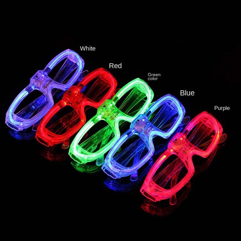 [Elegan] Kacamata Bercahaya Perlengkapan Pesta Anak-Anak Glow in The Dark Party Konser Props Dewasa Party Supplies Rana Shades Glasses