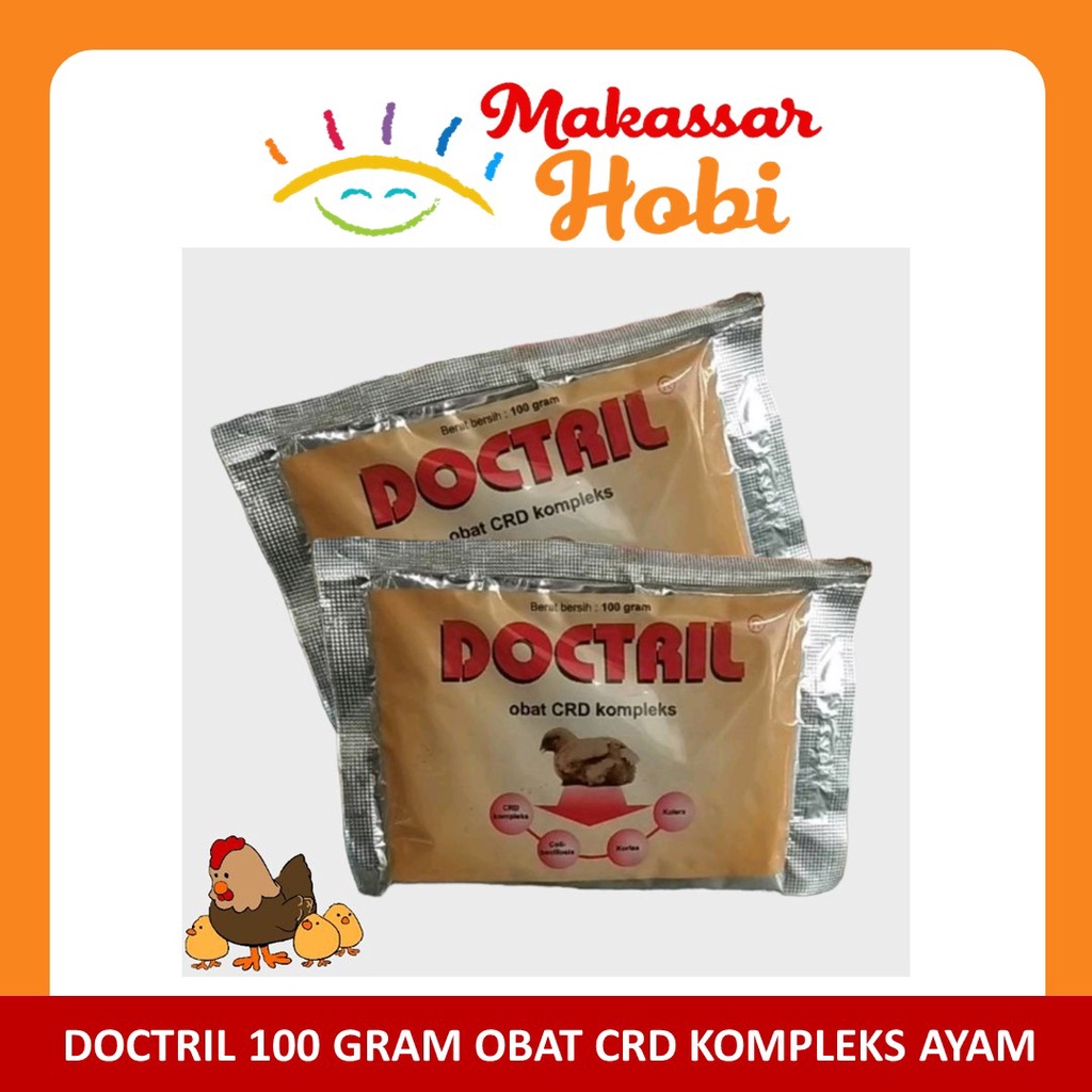 Doctril 100gr Obat CRD Kompleks Ayam Unggas Medion Sakit Pilek Batuk