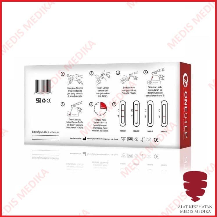 Onestep Alat Tes HIV Test Diagnosa Cek Kesehatan Uji AIDS One Step