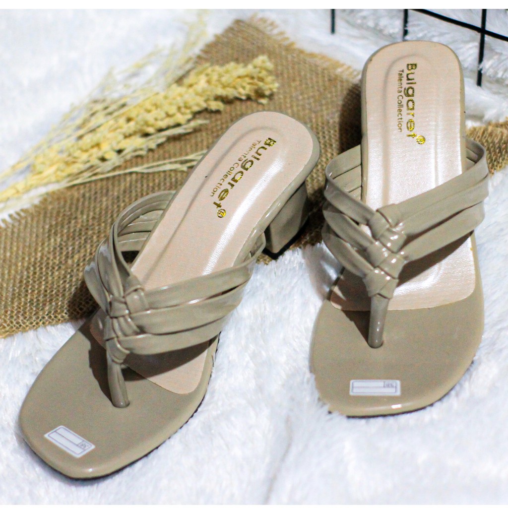 Sandal Heels Wanita Tali Anyam 5cm BR 97