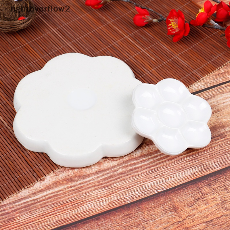 [lightoverflow2] 1pc Perlengkapan Seni Artis Keramik pigment tray watercolor gouache palette [ID]