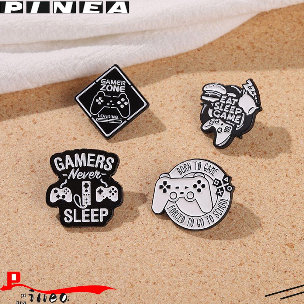 Nanas Gamepad Bros Seni Mode Yang Terkena Gesper Perhiasan Hadiah Untuk Hadiah Siswa Lapel Pin Surat Lencana