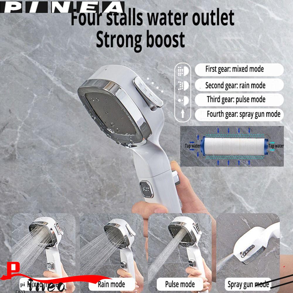 Kepala Shower Nanas Shower Kamar Mandi Nozzle Hemat Air 4mode