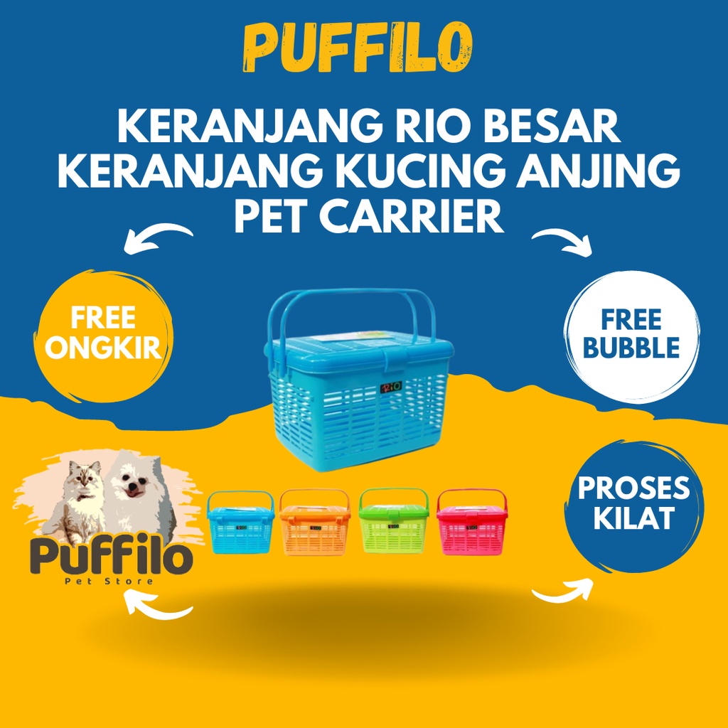 Keranjang Rio Besar Keranjang Kucing Anjing Pet Carrier