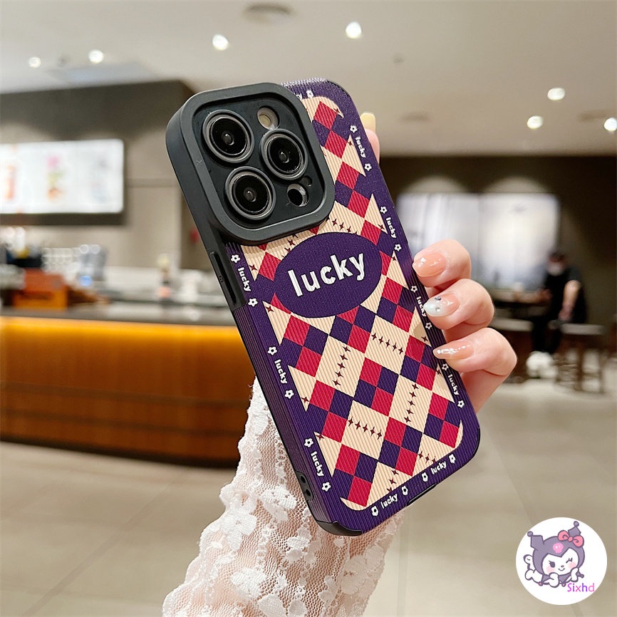 IPHONE Berlian Biru Mode Sederhana Kompatibel Untuk Iphone14 13 12 11 Pro Max SE 2020 X Xr Xs Max8 7 Plus Perlindungan Shockproof Phone Case Soft Silicon Cover XJJJJ