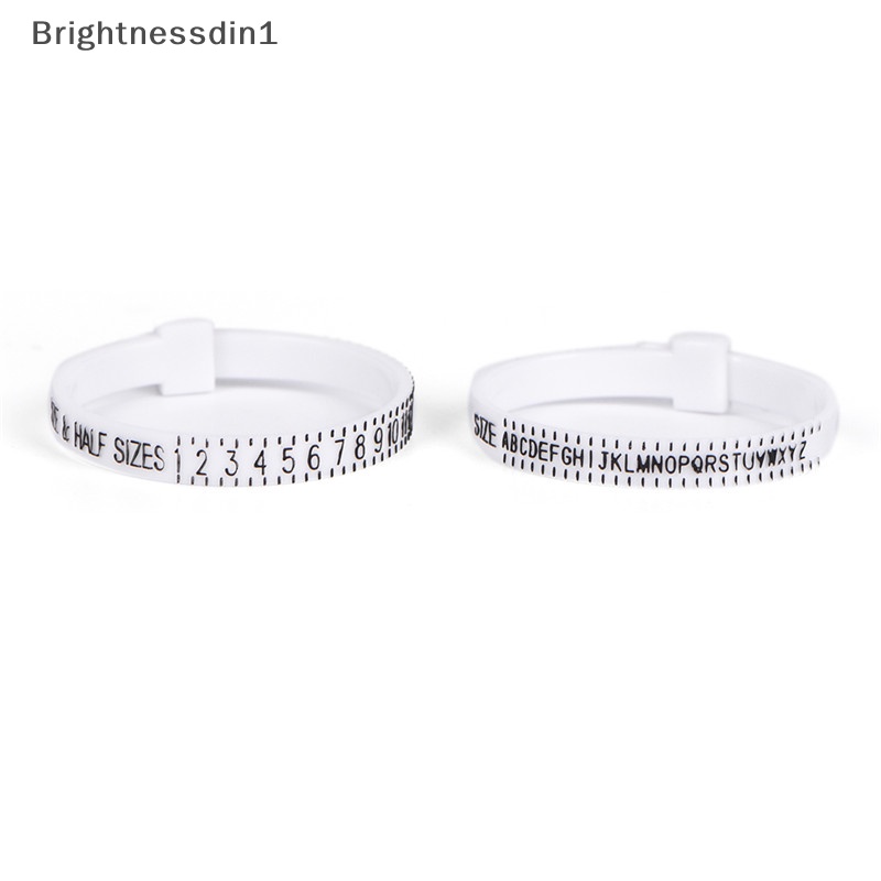 [Brightnessdin1] Uk US Ring Sizer Ukur Pengukur Jari Untuk Cincin Kawin Band Cincin Tunangan Butik Baru