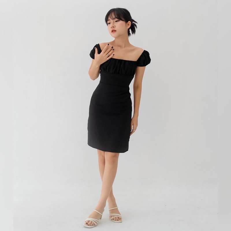 Erina Backless Dress Dress Polos Variasi Tali Punggung/ Dress Pesta Seksi Terbaru Big Size