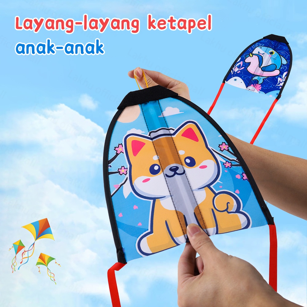 JCHO Mainan Outdoor Anak Layang-layang Ketapel Catapult Kite