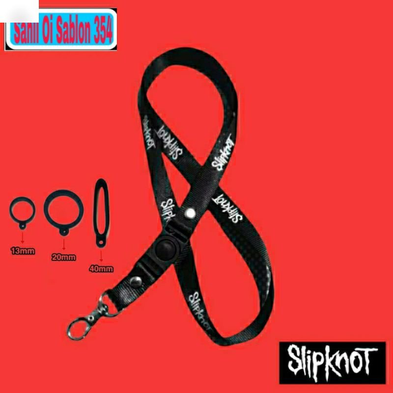 

Tali Lanyard SLIPKNOT PREMIUM band metal gantungan kunci/gantungan id card /gantungan hp murah COD