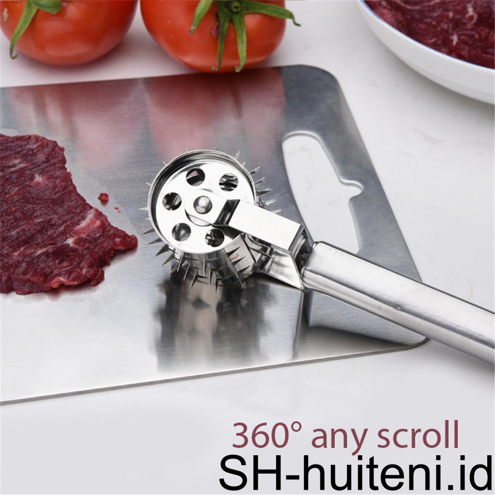 Meat Tenderizer Roller Stainless Steel Rolling Hammer Untuk Steak Ayam Babi