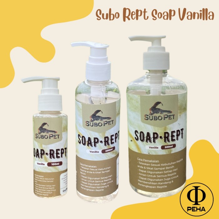 Subo Rept Soap Sabun Mandi Reptil Sabun Torto Sabun Kura Subo Vanilla - 100 ml