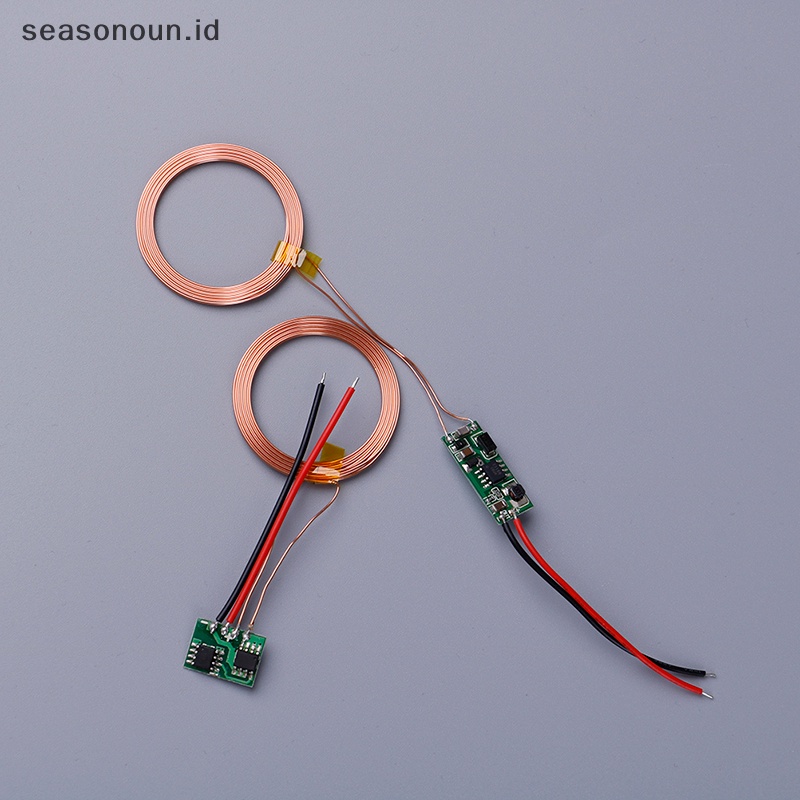 Seasonoun 5V wireless charging transmitter+receiver Modul power supply Induktif charger.