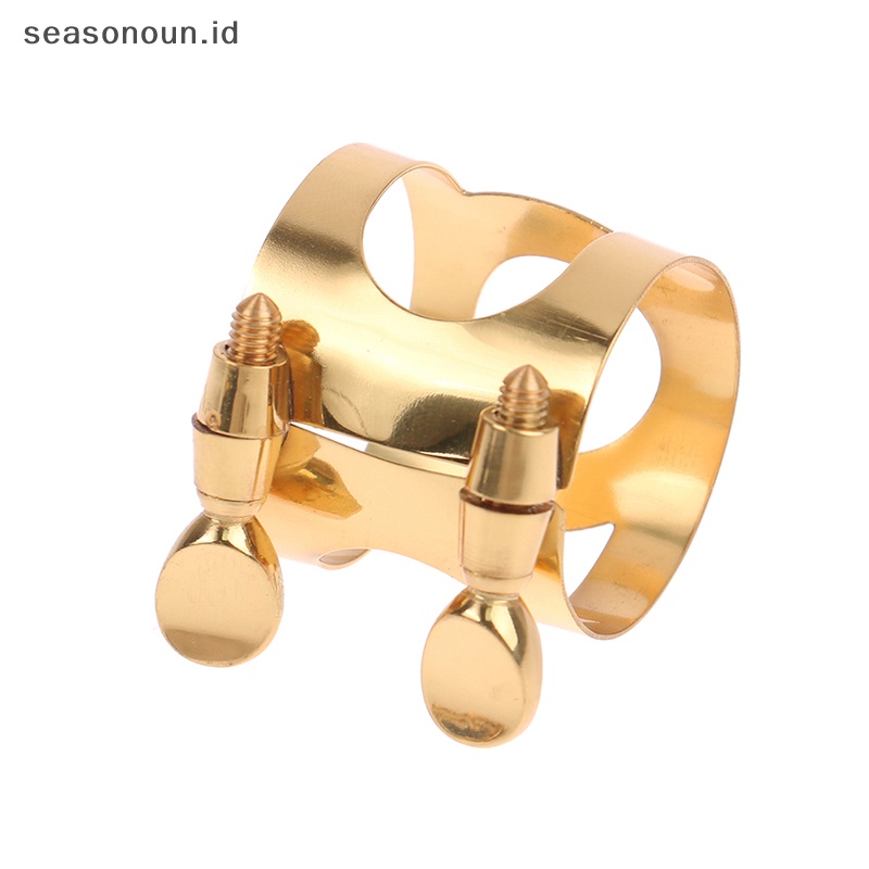 Seasonoun Sax Saxophone Mouthpiece Ligature Clip Climp Topi Pengikat Tahan Lama Untuk Alto/Sub Alto/Treble Sax Saxophone Mouthpiece Clamp Clip.