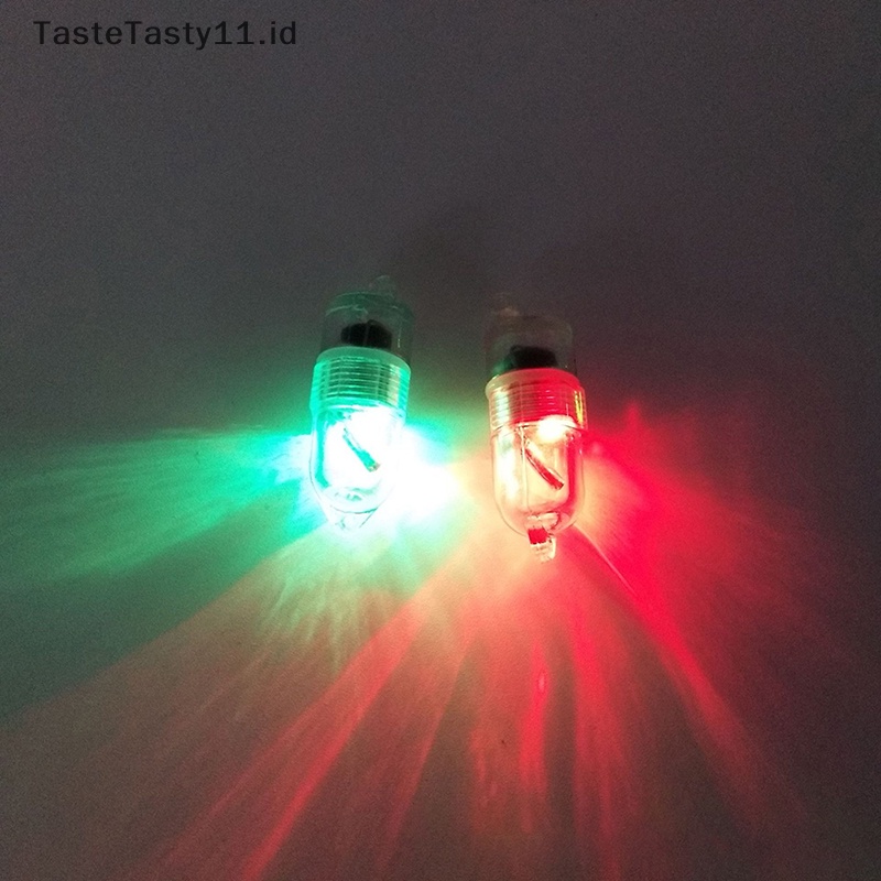 Tastetasty 5pcs Smart Underwater Flashing LED Memancing Sensor Cahaya Umpan Tahan Lama Kecerahan.