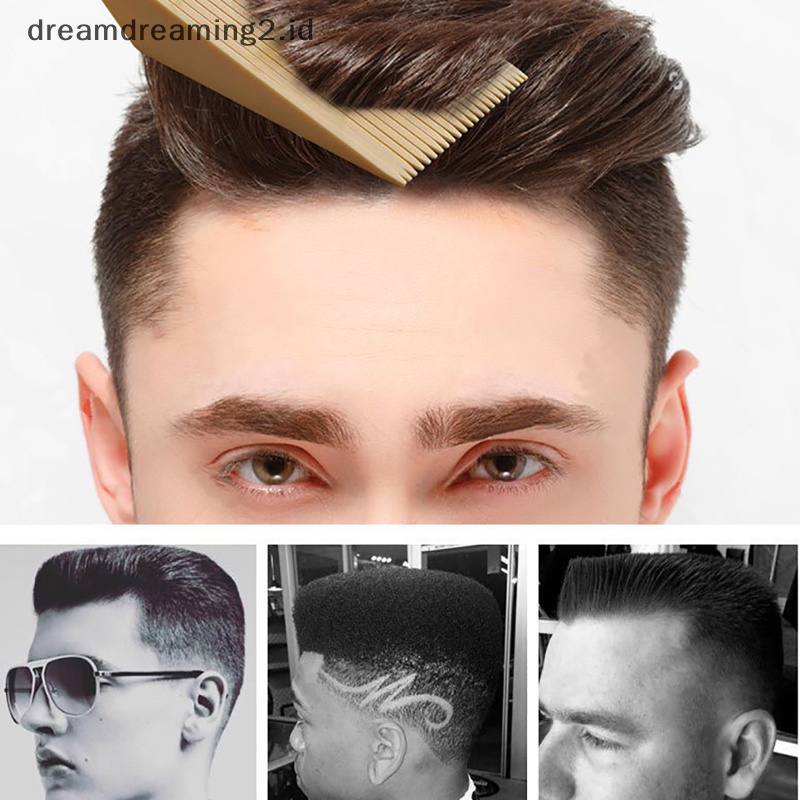 (drea) Pria Flat Top Guide Sisir Potong Rambut Clipper Sisir Barber Hairstyle Alat Potong Rambut//