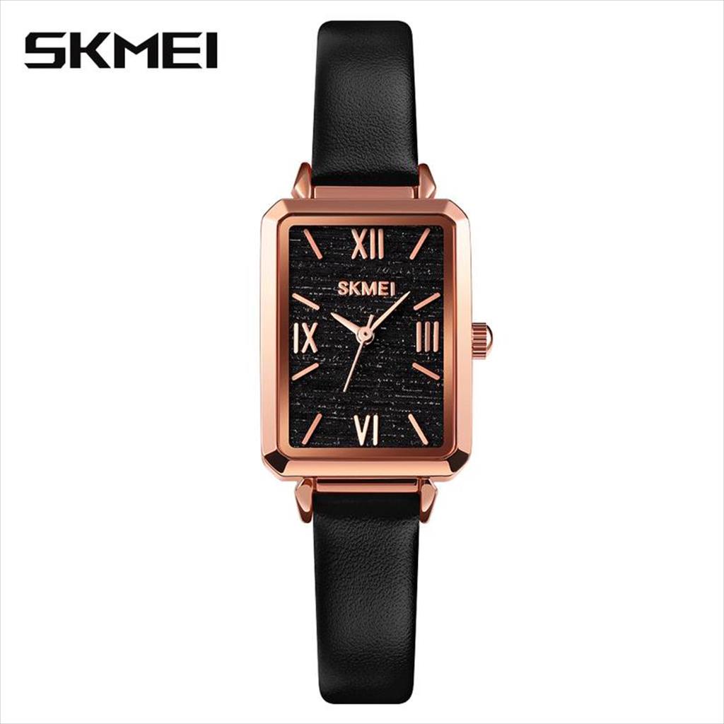 Jam Tangan Wanita SKMEI 1706 Kulit / Leather Women`s Watches Ladies Quartz Clock Anti Air