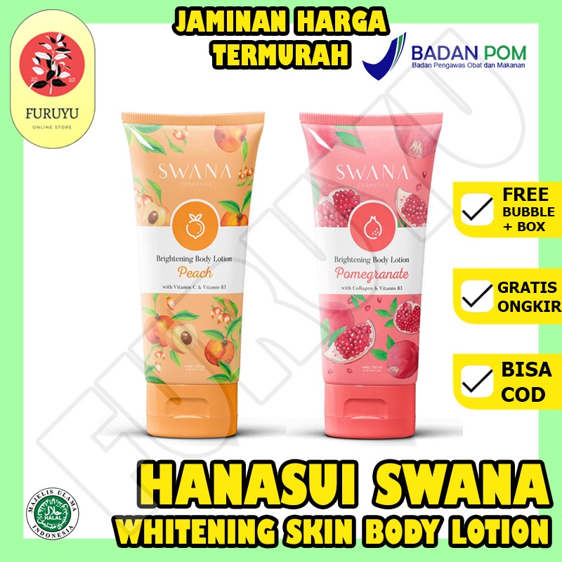 Lotion Pemutih Kulit HANASUI Swana Body Lotion BPOM