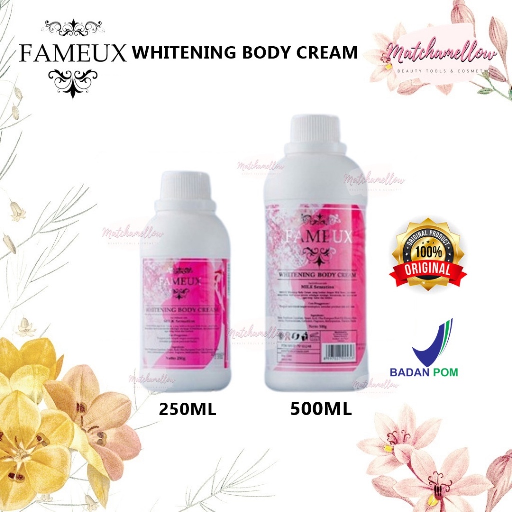 ️MATCHA️ FAMEUX WHITENING BODY CREAM - WITH NIACINAMIDE MILK SENSATION ORIGINAL