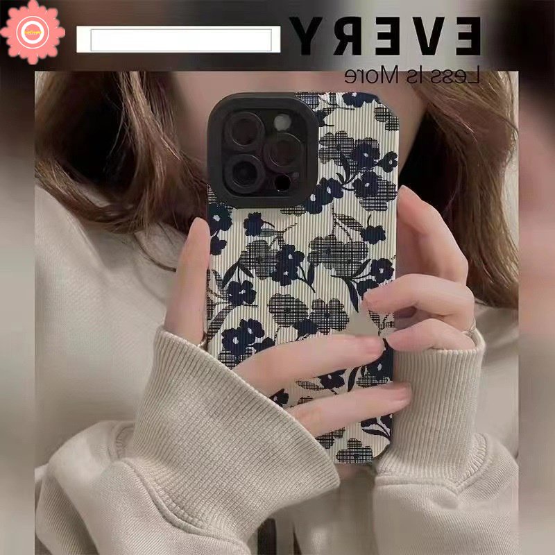 IPHONE Art Flower Ins Style Phone Case Kompatibel Untuk Iphone14 13 Pro Max11 12 Pro 7 8 Plus X XS Max XR Retro Fantasy Butterfly Shockproof Soft Silicone Case Tpu Soft Cover