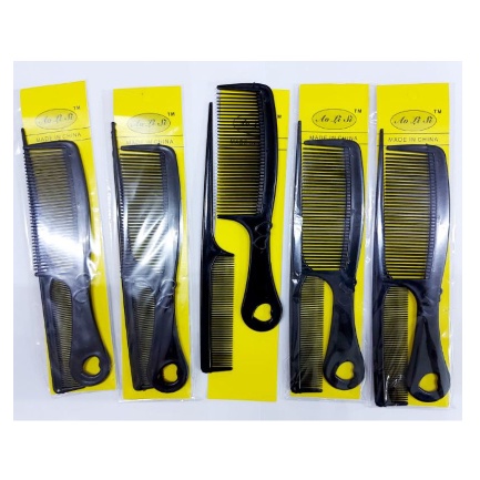 PA Sisir Rambut Set Hitam Polos 1 set Isi 2 Pcs AK099