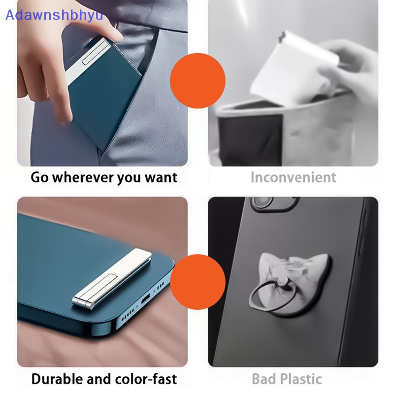 Adhyu Magnetik Ultra Tipis Lipat Dudukan Ponsel Logam Desktop Ponsel Stander Ponsel Dukungan Kickstand Universal2023 ID