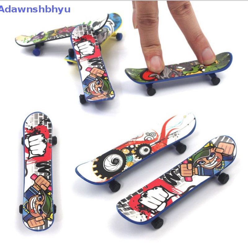 Adhyu 1X Mini Finger Board Skateboard Novelty Anak Cowok Cewek Mainan Hadiah Pesta ID