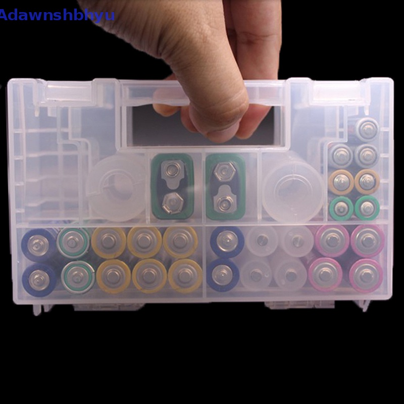 Adhyu Kotak Plastik Storage Case Holder Organizer Untuk AA AAA C D 9V ID