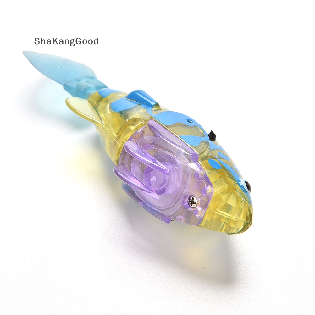 Selip 1x Mainan Robot Peliharaan Elektronik Ikan Bertenaga Air Fish Anak Anak Hadiah SKK