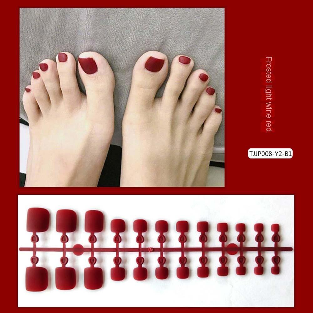 AUGUSTINA Agustinina Frosted Kuku Jari Kaki Palsu Fashion Orange Kaki Buatan Kuku Manicure Press on Nails Full Cover Kuku Palsu