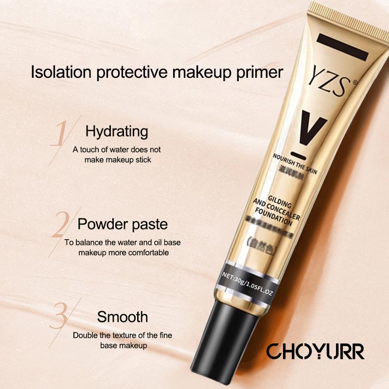 【COD】YZS Liquid Foundation Matte Tahan Air Oil-control Tahan Lama 24 Jam Full Coverage Bedak Foundation 3 Warna 30ml -CH