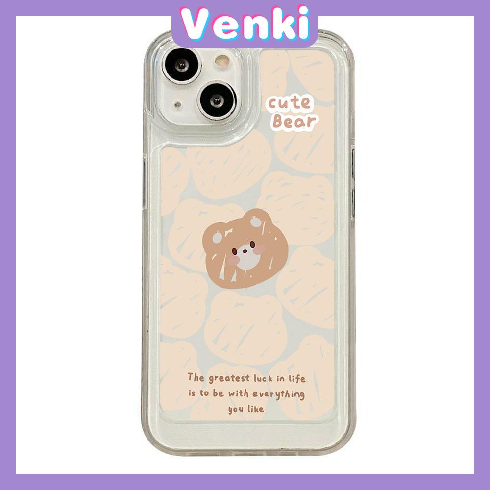 For iPhone 11 iPhone Case Clear Big Hole Space Case TPU Soft Case Shockproof Protection Camera Cute Bear Bunny Compatible with iPhone 14 13 Pro max 12 Pro Max 11 xr xs max 7 8Plus