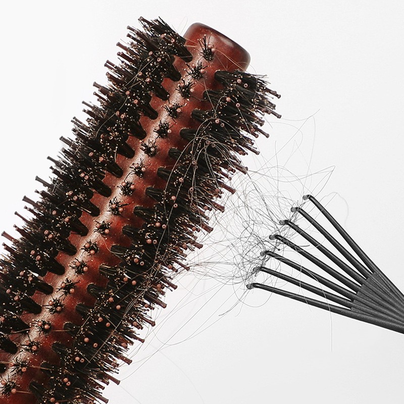 Sikat Rambut Mini Plastik Pembersih Depilasi Pembersih Rumah Tangga Pembersih Kotoran Rambut Aksesoris Gagang Sisir Sikat Pembersih Alat Penghilang Rambut Tertanam Travel Portable Hair Comb Cleaner