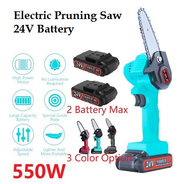 AKN88 - Mini Electric Chainsaw 4 inch - Gergaji Listrik Portabel untuk Kayu